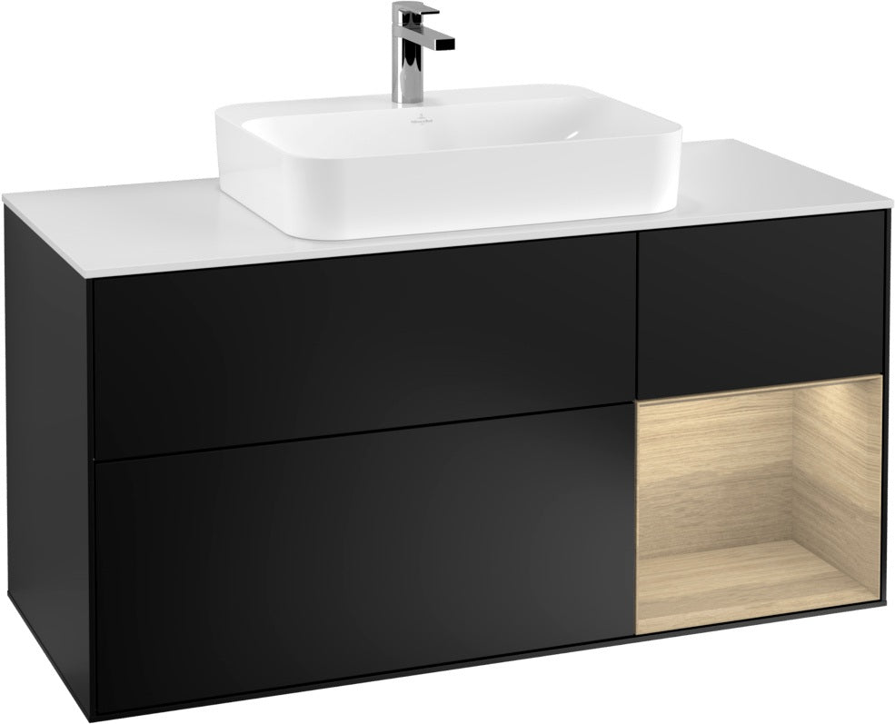 Villeroy & Boch Waschtischunterschrank Finion F421G 1200 mm Glossy White Lacquer