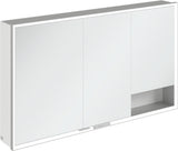 Villeroy & Boch Spiegelschrank My View+ A48113 1300 mm Graphite mit LED-Beleuchtung und Sensordimmer