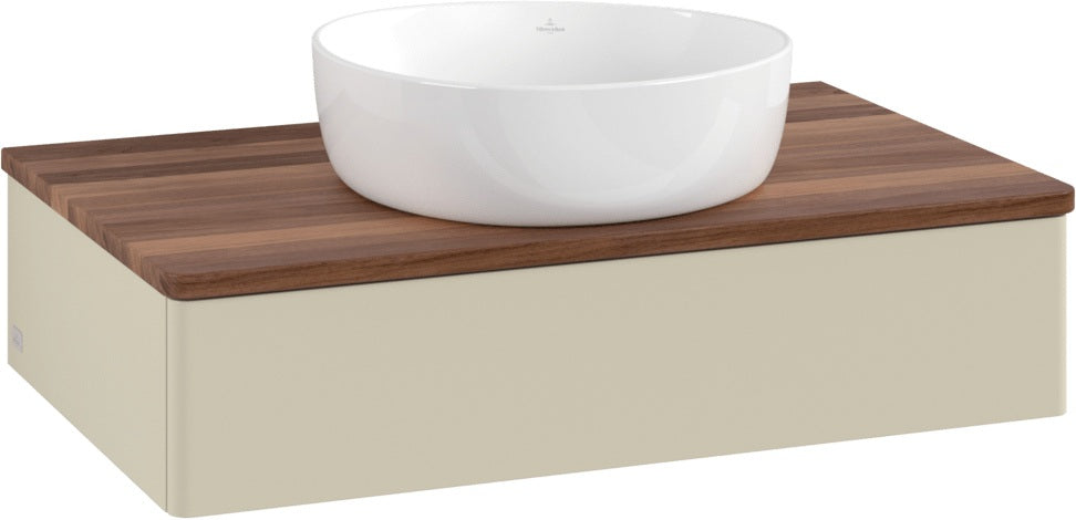Villeroy & Boch Waschtischunterschrank Antao 800 mm Glossy White Lacquer mit LED-Beleuchtung