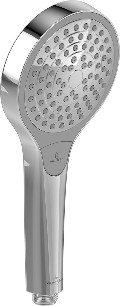 Villeroy & Boch Handbrause Verve Showers 3 Strahlarten Chrom 110 mm rund