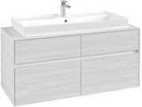 Villeroy & Boch Collaro Waschtischunterschrank 1200 mm Soft Grey mit 4 Auszügen