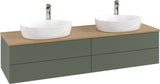 Villeroy & Boch Antao Waschtischunterschrank 1600 mm Anthracite Matt mit LED-Beleuchtung