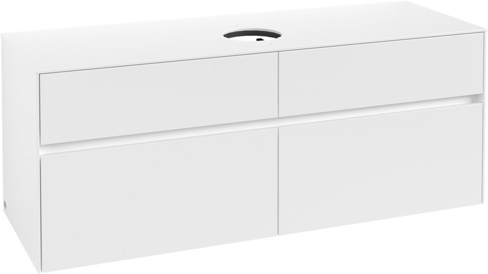 Villeroy & Boch Waschtischunterschrank Collaro C045 1400 mm White Matt mit 4 Auszügen
