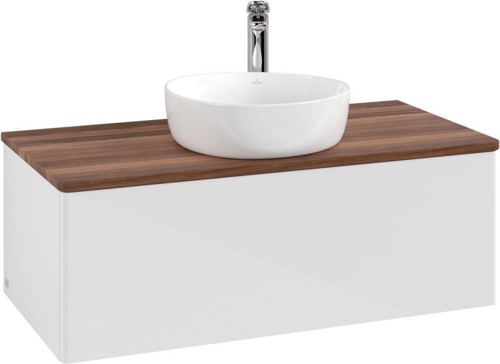 Villeroy & Boch Waschtischunterschrank Antao L31050 1000 mm Anthrazit Matt Lack mit LED-Beleuchtung