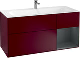 Villeroy & Boch Finion Waschbeckenunterschrank Glossy White Lacquer 1196 mm mit LED-Beleuchtung
