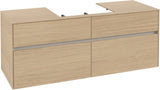 Villeroy & Boch Collaro Waschtischunterschrank 1400 mm Black Matt Lacquer mit 4 Auszügen