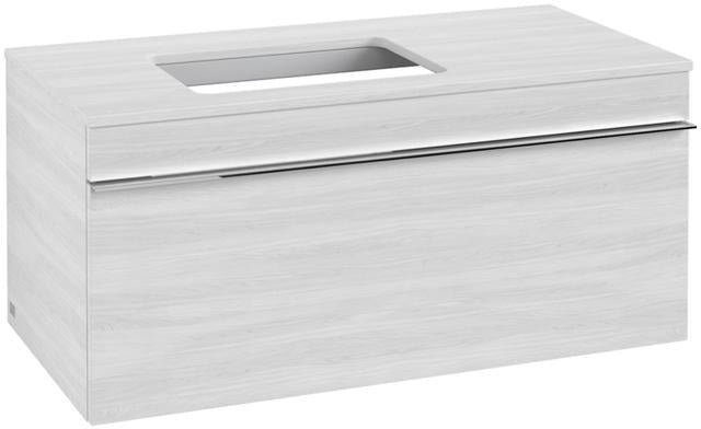 Villeroy & Boch Venticello Waschtischunterschrank Glossy White 957 mm, Auszug links