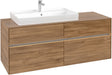 Villeroy & Boch Waschbeckenunterschrank Collaro C089 B0 1400 mm Kansas Oak mit Beleuchtung