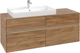 Villeroy & Boch Waschbeckenunterschrank Collaro C089 B0 1400 mm Kansas Oak mit Beleuchtung