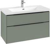Villeroy & Boch Subway 3.0 Waschtischunterschrank C570L0 Brilliant White mit LED-Beleuchtung und SoftClosing