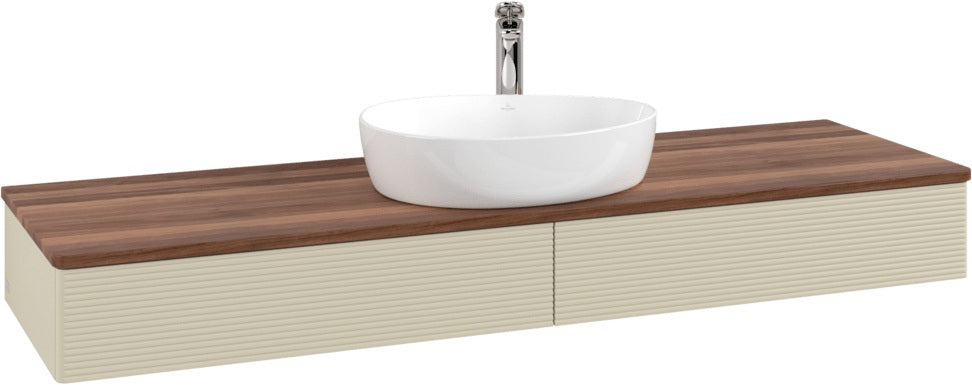 Villeroy & Boch Waschtischunterschrank Antao K14151 1600 mm Anthrazit Matt mit Hahnlochbohrung