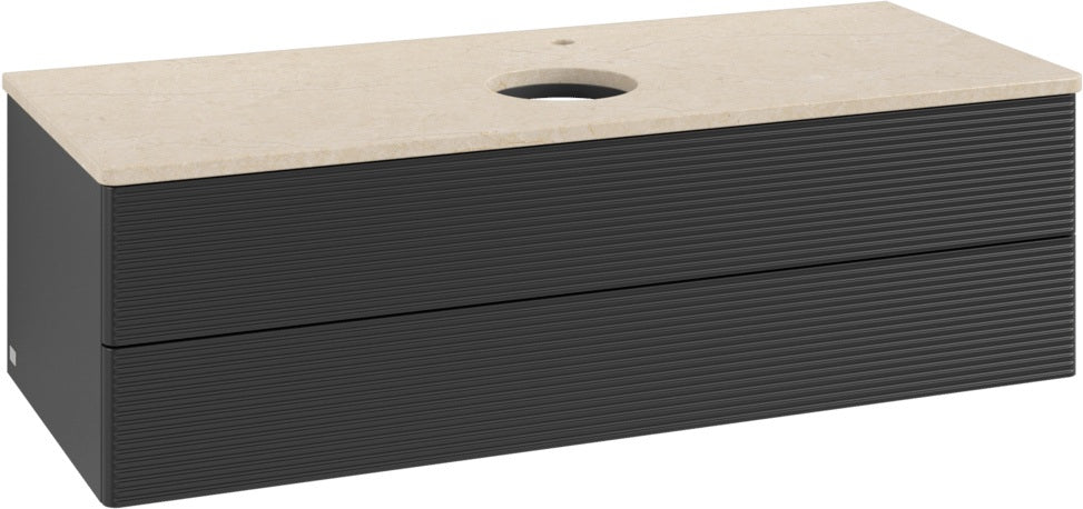 Villeroy & Boch Waschtischunterschrank Antao 1200 mm Anthracite Matt Lackiert mit LED-Beleuchtung