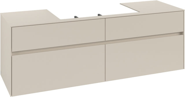 Villeroy & Boch Waschtischunterschrank Collaro C028 1600 mm Cashmere Grey mit 4 Auszügen