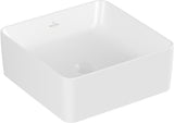 Villeroy & Boch Aufsatzwaschbecken Collaro 4A2138 380x380mm Quadrat Weiß Alpin