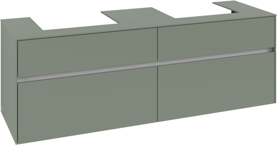 Villeroy & Boch Waschtischunterschrank Collaro C021 B0 1600 mm White Oak mit LED-Beleuchtung
