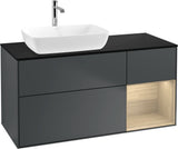 Villeroy & Boch Finion Waschtischunterschrank 1200 mm Glossy White mit Beleuchtung und SoftClosing