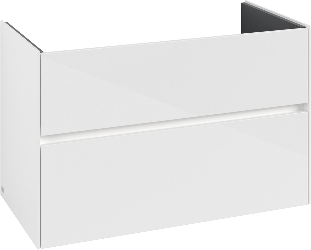Villeroy & Boch Waschtischunterschrank Collaro C145 B0 Glossy White 961 mm mit LED-Beleuchtung