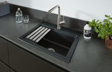 Villeroy & Boch Subway Style Shower Küchenarmatur Matt Black – Edelstahl, ausziehbare Handbrause