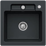 Villeroy & Boch Einbauspüle Siluet 50 S 510x510mm TitanCeram Ebony CeramicPlus
