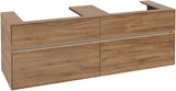 Villeroy & Boch Waschtischunterschrank Collaro C024 B0 1600 mm Kansas Oak mit Beleuchtung