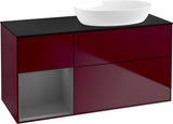 Villeroy & Boch Waschtischunterschrank Finion FA42G 1200 mm Glossy White Lacquer mit Beleuchtung