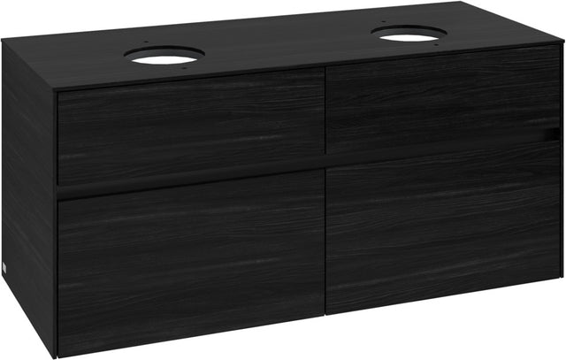 Villeroy & Boch Waschbeckenunterschrank Collaro C044 B0 1200 mm Black Oak mit Beleuchtung
