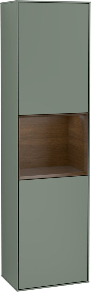 Villeroy & Boch Hochschrank Finion F460GF – 418 mm, Glossy White Lacquer, mit Beleuchtung & SoftClosing