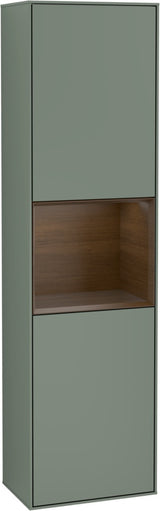 Villeroy & Boch Hochschrank Finion F460GF – 418 mm, Glossy White Lacquer, mit Beleuchtung & SoftClosing