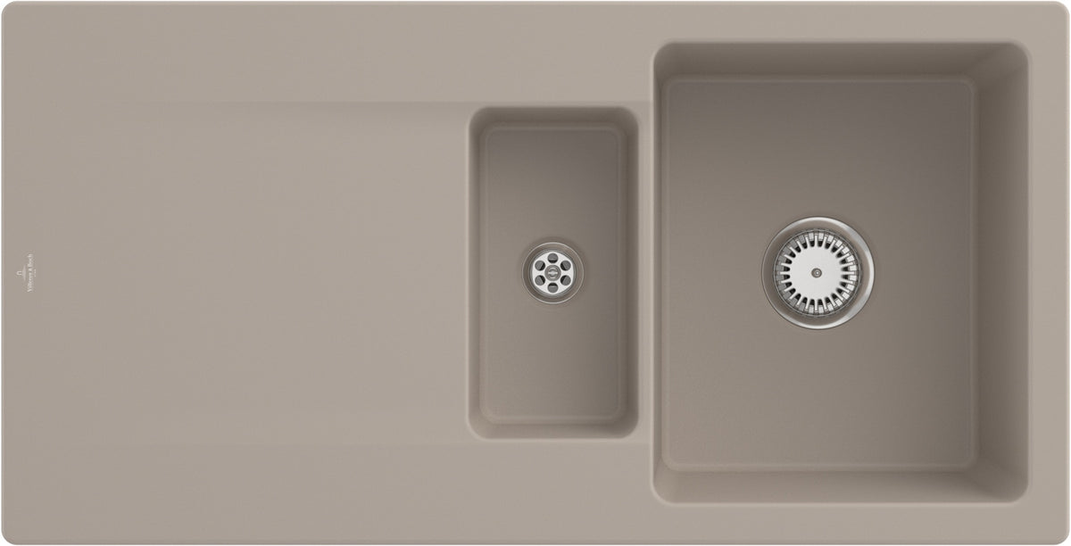 Villeroy & Boch Einbauspüle Siluet 60 R 333701R1 Weiß Alpin CeramicPlus Rechteckig 1000 mm