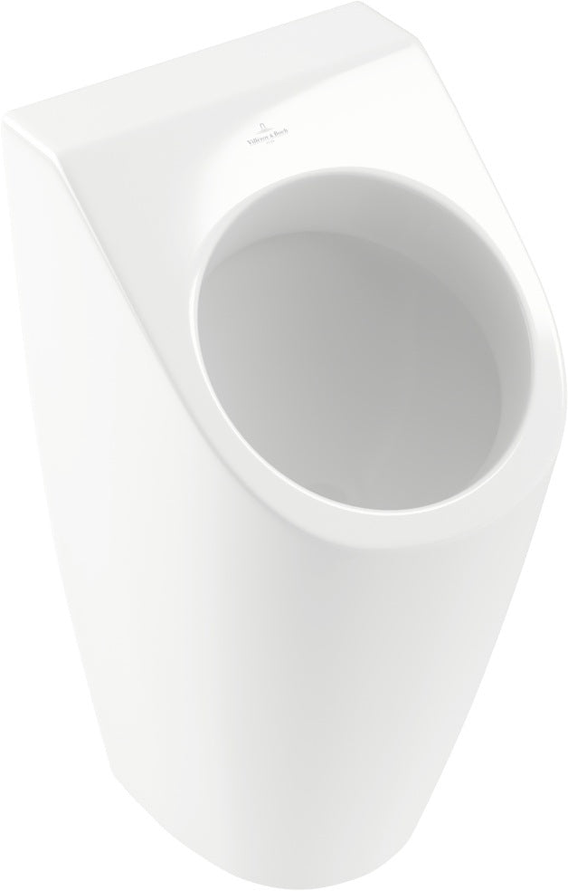 Villeroy & Boch Absaug-Urinal Architectura 558605 – Oval, Weiß Alpin, wandmontiert, 1 l Spülvolumen