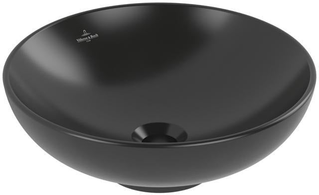Villeroy & Boch Loop & Friends Aufsatzwaschbecken 380 mm rund Ebony CeramicPlus