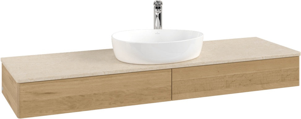 Villeroy & Boch Waschtischunterschrank Antao 1600 mm Warm Walnut mit Beleuchtung