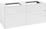 Villeroy & Boch Waschtischunterschrank Collaro C115 B0 1200 mm Glossy White mit Beleuchtung und SoftClosing