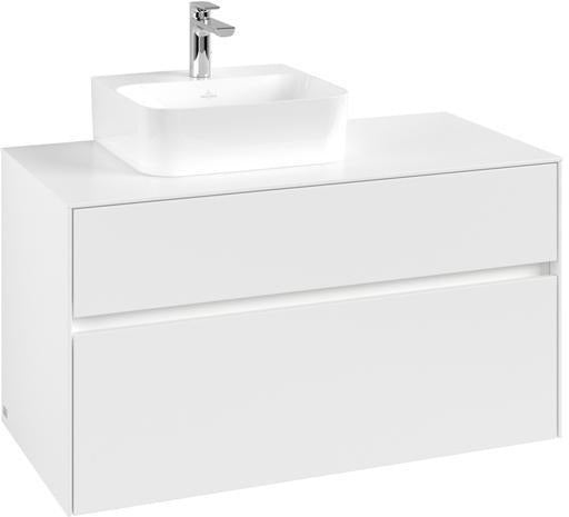 Villeroy & Boch Waschbeckenunterschrank Collaro 1000 mm White Matt mit LED-Beleuchtung