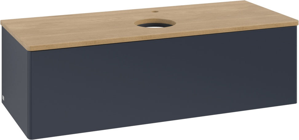 Villeroy & Boch Antao Waschbeckenunterschrank 1200 mm Anthrazit Matt Lack – Mit Auszug & Push-to-Open