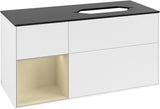 Villeroy & Boch Finion Waschtischunterschrank 120 cm Glossy White Lacquer mit Beleuchtung