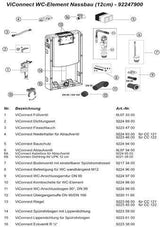 Villeroy & Boch ViConnect WC-Montageelement für Nassbau – 453 x 781 x 125 mm, Stahl, 3/6 l Spülung