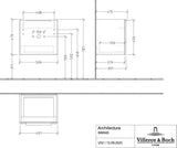 Villeroy & Boch Waschtischunterschrank Architectura B88100, 400x470x345 mm, White Matt, 1 Auszug