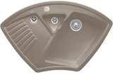 Villeroy & Boch Eckspüle Arena Eck 975x625mm Ivory CeramicPlus mit Ablaufgarnitur