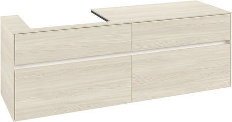 Villeroy & Boch Waschtischunterschrank Collaro C022 B0 1600 mm White Oak mit LED-Beleuchtung