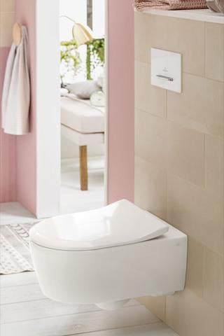 Villeroy & Boch ViConnect Betätigungsplatte Glass Glossy Grey eckig 2-Tasten