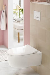 Villeroy & Boch ViConnect Betätigungsplatte Glass Glossy Grey eckig 2-Tasten