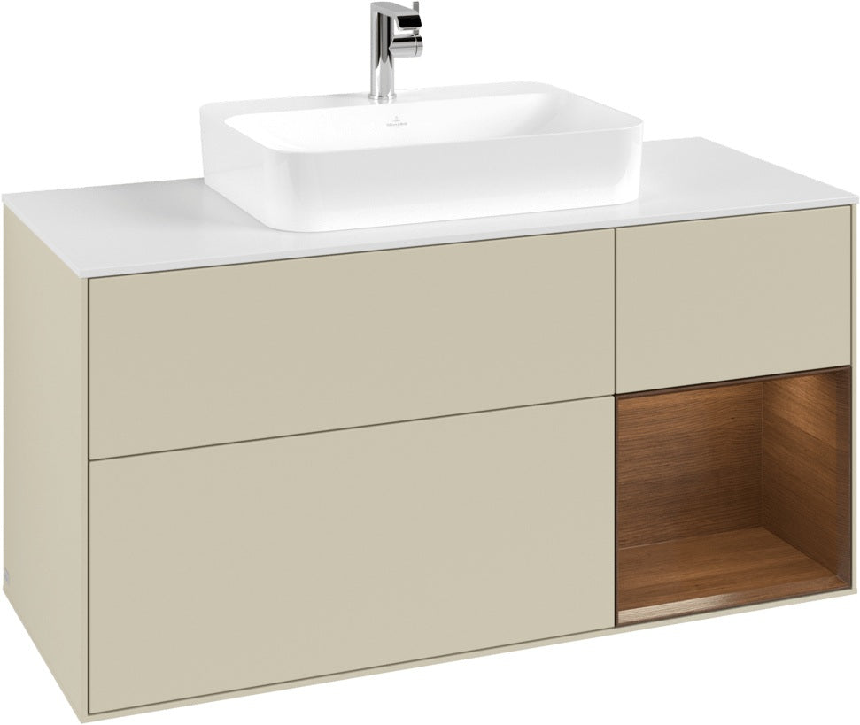 Villeroy & Boch Waschtischunterschrank Finion F421G 1200 mm Glossy White Lacquer