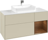 Villeroy & Boch Waschtischunterschrank Finion F421G 1200 mm Glossy White Lacquer