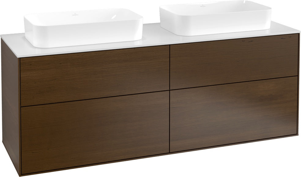 Villeroy & Boch Finion Waschtischunterschrank 1600 mm Glossy White Lacquer, 4 Auszüge, SoftClosing