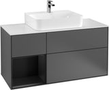 Villeroy & Boch Finion Waschtischunterschrank G161G 1200 mm Glossy White Lacquer mit LED-Beleuchtung