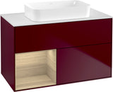 Villeroy & Boch Finion Waschtischunterschrank 1000 mm Glossy White Lacquer – mit LED-Beleuchtung & SoftClosing
