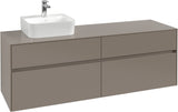 Villeroy & Boch Waschtischunterschrank Collaro C10500 1600 mm Volcano Black mit 4 Auszügen