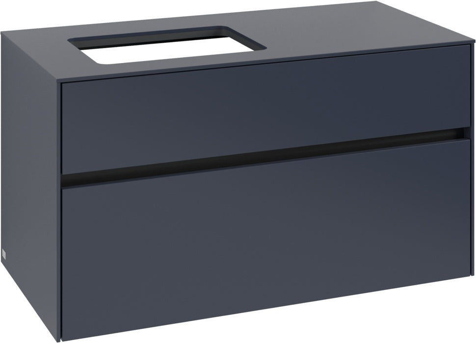 Villeroy & Boch Collaro Waschbeckenunterschrank C110 B0 White Oak 1000 mm mit LED-Beleuchtung