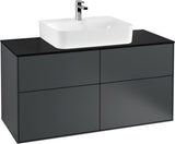 Villeroy & Boch Finion Waschbeckenunterschrank 1200 mm Glossy White Lacquer mit LED-Beleuchtung